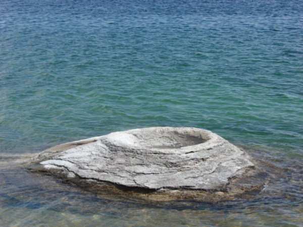 Yellowstone Hook and Cook Geyser